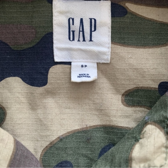 GAP Green and Brown Camo military Jacket - Picture 3 of 8